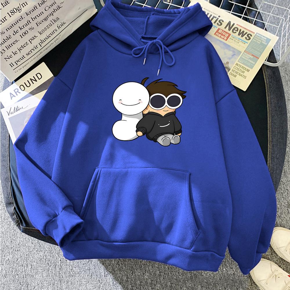 Dream Merch Men's hoodie Dream Smp Vintage Cartoon Loose Hoodie High-quality Casual Sweatshirt