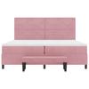 Boxspring Bed with Mattress and Headboard Pink 200 X 200 Cm Velvet