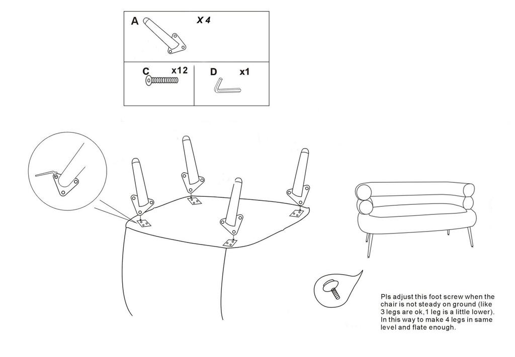 Sofa Silvery Plus With Cushions  Cm 133X68X69