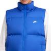 Nike Gilet Uomo Senza Maniche con Zip e Collo Alto Tinta Unita Gilet Blu FB7374-480