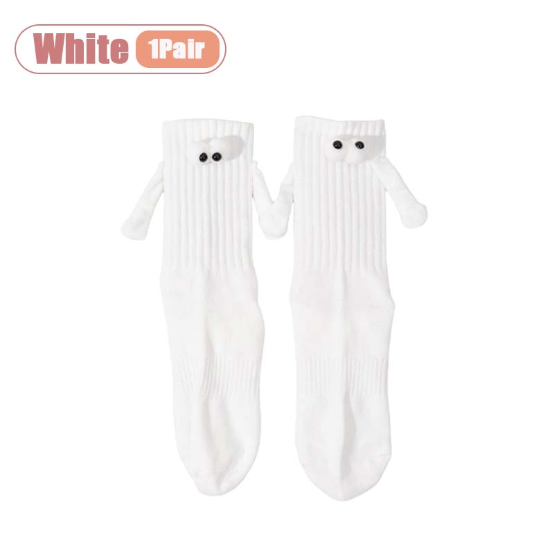 

Unisex Couples Socks Magnetic Holding Hands Cotton Maternity Socks Black White for Men Women Fall Winter Casual Cotton Socks