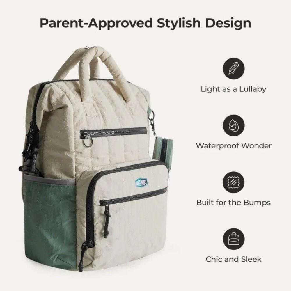 Fashion Multi Functional Backpack Polyester Diaper Bag Durable Shoulders Backpack Child Care