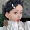 Faux Pearl Headscarf Hat Lace Flower Bohemian Headscarf Fashion Bonnet Hat  Summer Wear