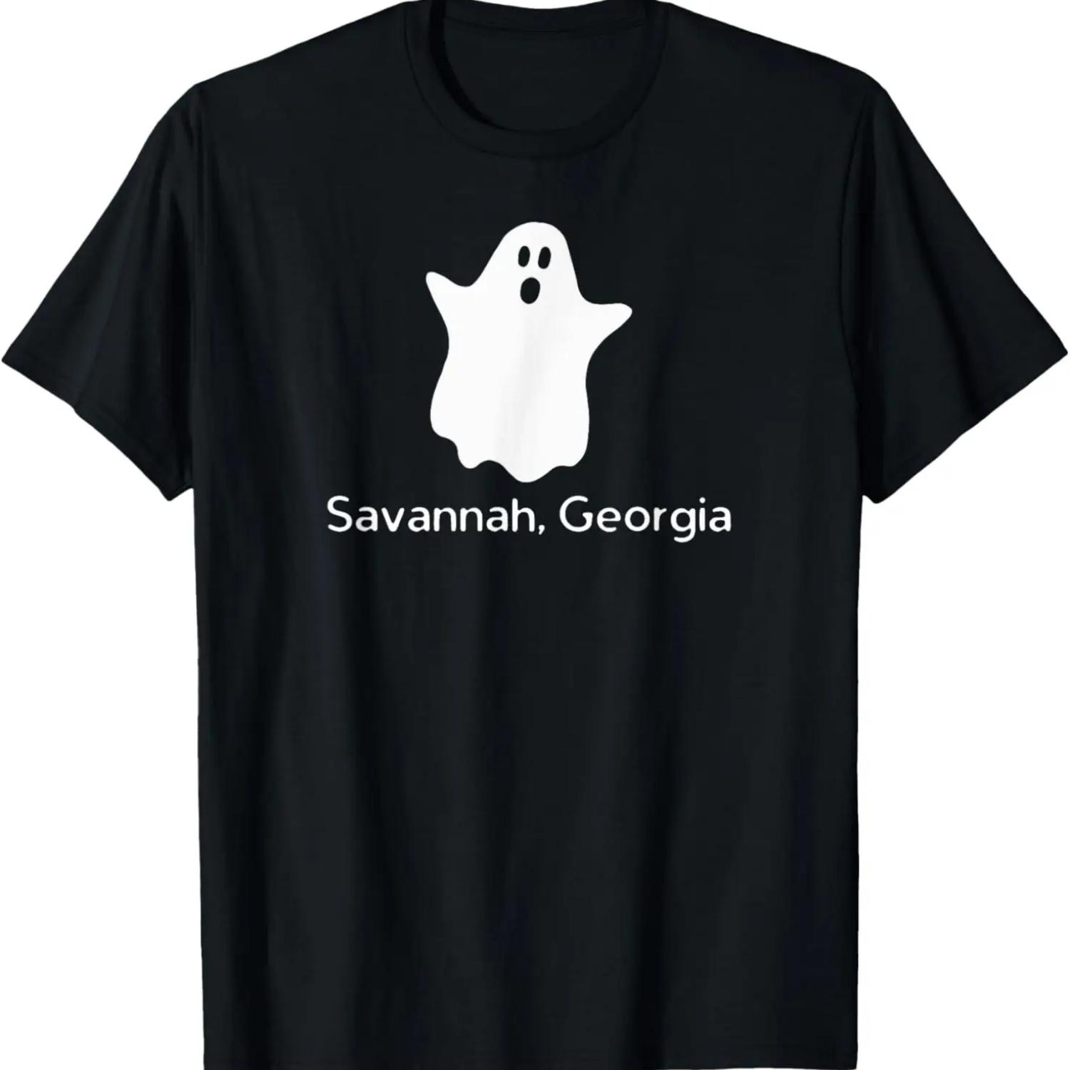 Savannah, Georgia Spooky Ghost Hunting Souvenir T-Shirt S