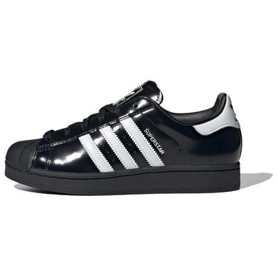Superstar Wmns Originals 2 'Cuir Verni Noir Blanc' Femme JH7756