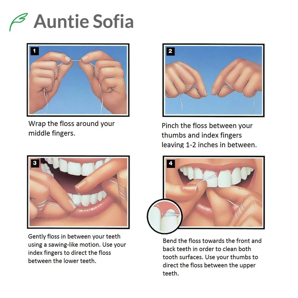 50M Tragbare Dental Flosser Mundhygiene Kit Pflege Zähne Flosser Lebensmittel Zahnstocher Dental Wasser Flosser