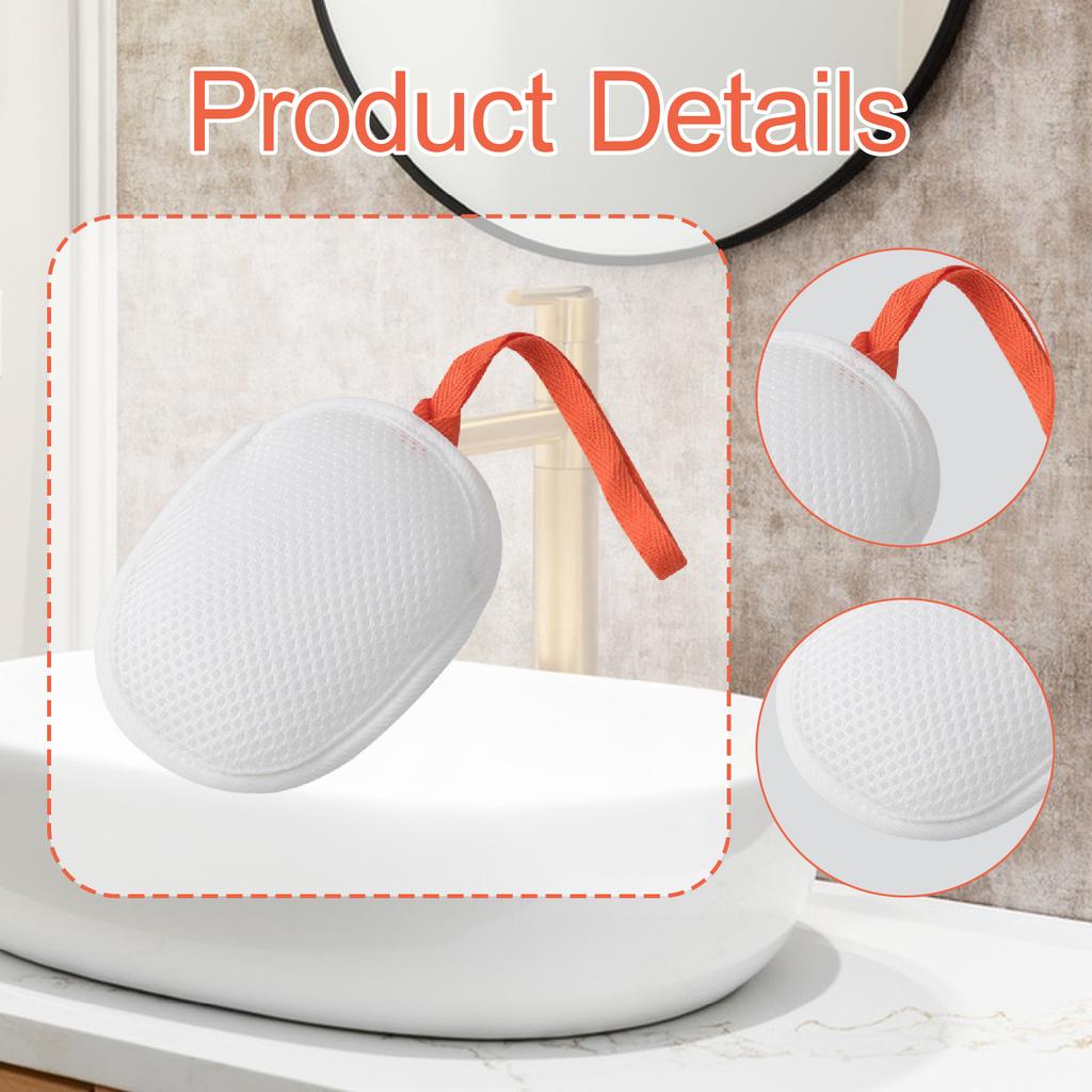 Mesh Soap Bag Peeling Bath Shower Soap Saver Pouch for Gift Camping Bathroom Mesh Bag Soap Holder with Drawstring
