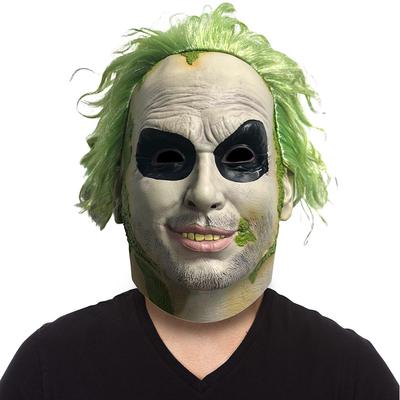 Lateksowa Maska Halloween Beetlejuice Klaun Horror Maska Klauna na Całą Głowę Dla Dorosłych