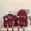 Children's schoolbag Elementary school students Girls Junior high school students High school two-piece set Backpack