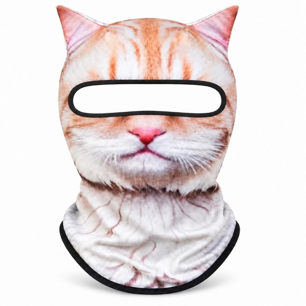 Passamontagna Animale 3D Husky Copertura Integrale del Viso Maschera 3D Carina per Esterno
