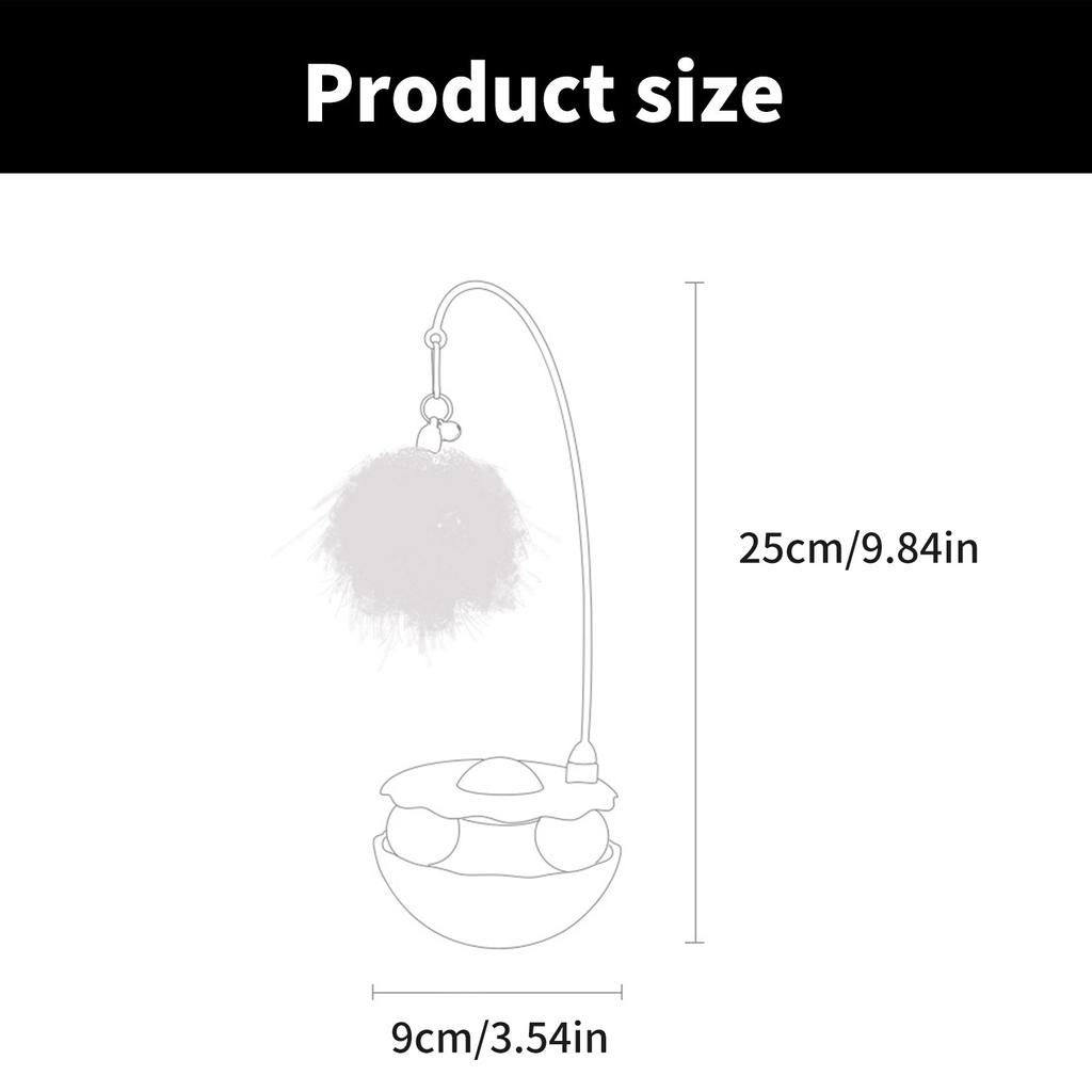 Wobbler Wand Cats Toy Funny Teasing Detachable Funny Exercise Teaser Toy for Felines with Wobble Detachable Wand