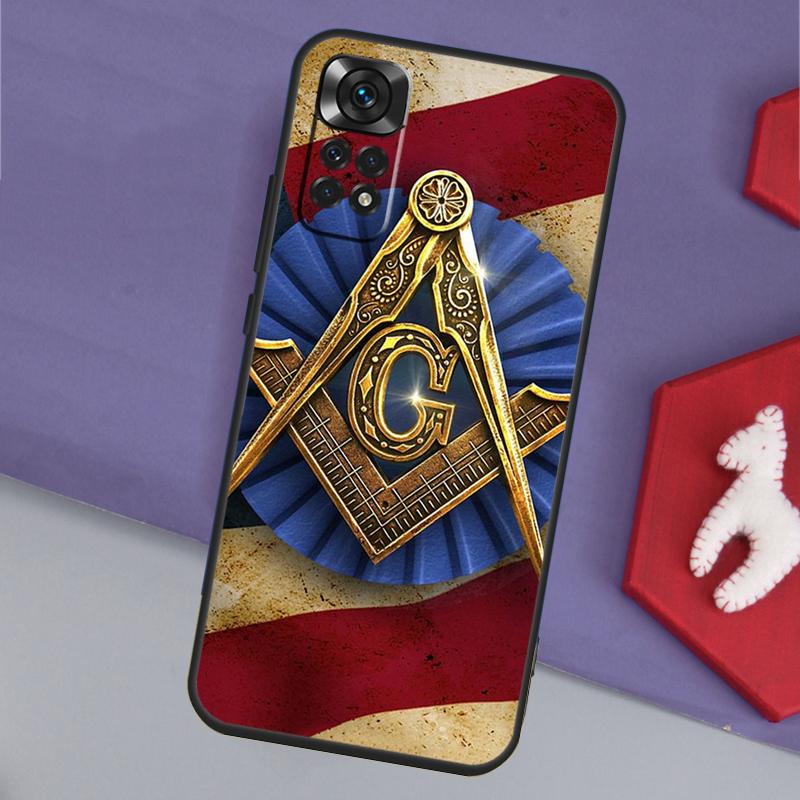 Freemasonry Logo Symbol Funda For Xiaomi Redmi Note 14 Pro 13 12 11 9 10 9S 10S 11S 12S Redmi 14C 10C 12C 13C Case