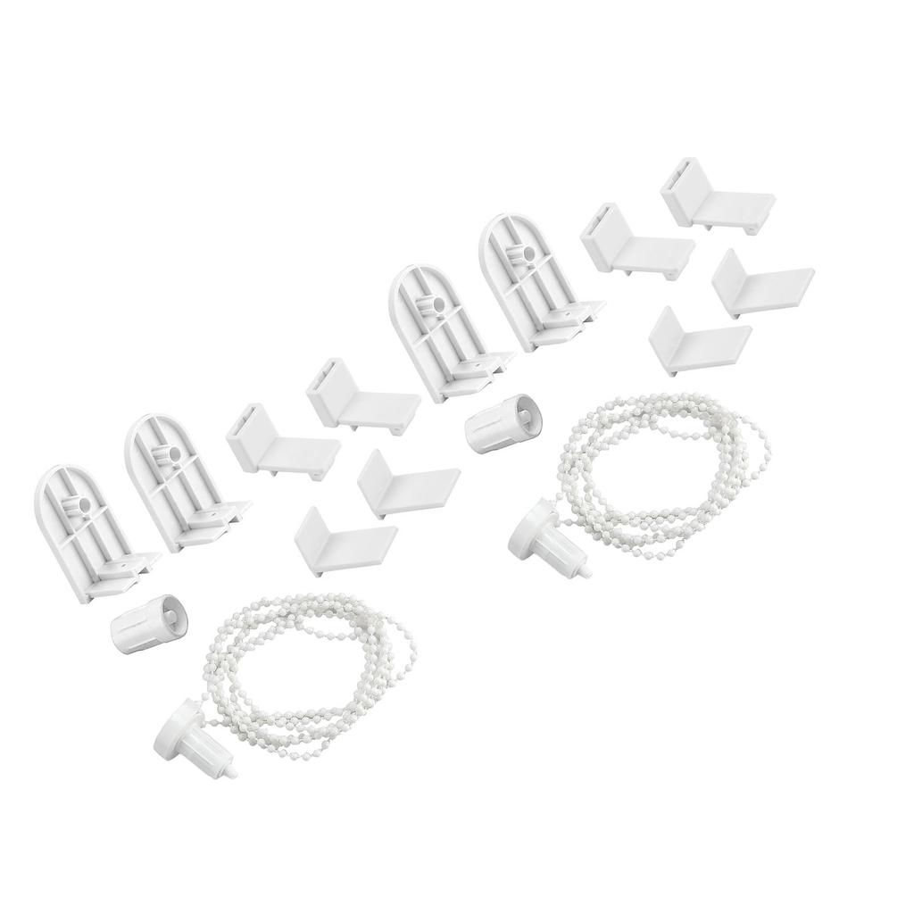 1/2 Set Roller Blind Fittings 17mm Roller Blind Brackets with Beaded Chain Curtain Roller Accessories for Blinds Repair