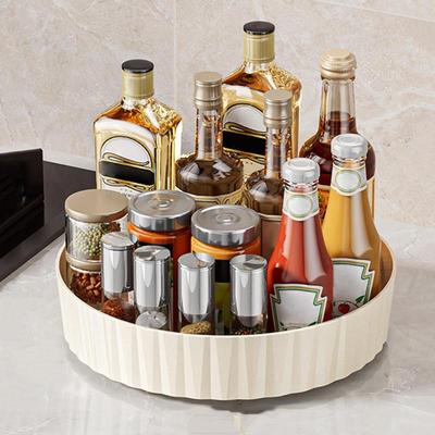Fridge Organizer Rotating Tray 360 Degree Spinning Refrigerator Round Shelf Condiment Storage Racks For Cabinet Dining Table