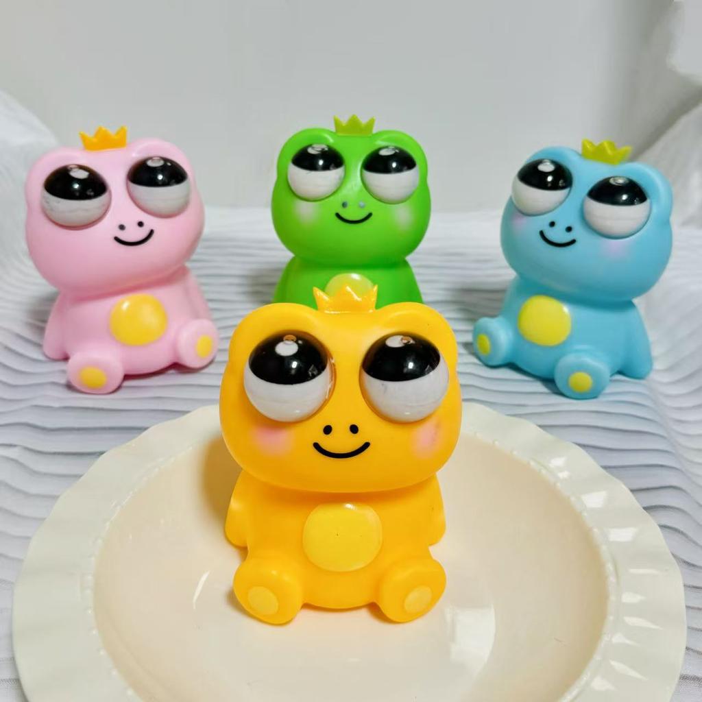 New 1Pcs Fidget Toy Squeeze Cute Animal Staring Frog Antistress Pinch Decompressions Vent Squeeze Toy Novelty Kids Birthday Gift