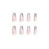 Nail art piece Silver glitter white snowflake wearing nail piece Nail piece finished product press on nail