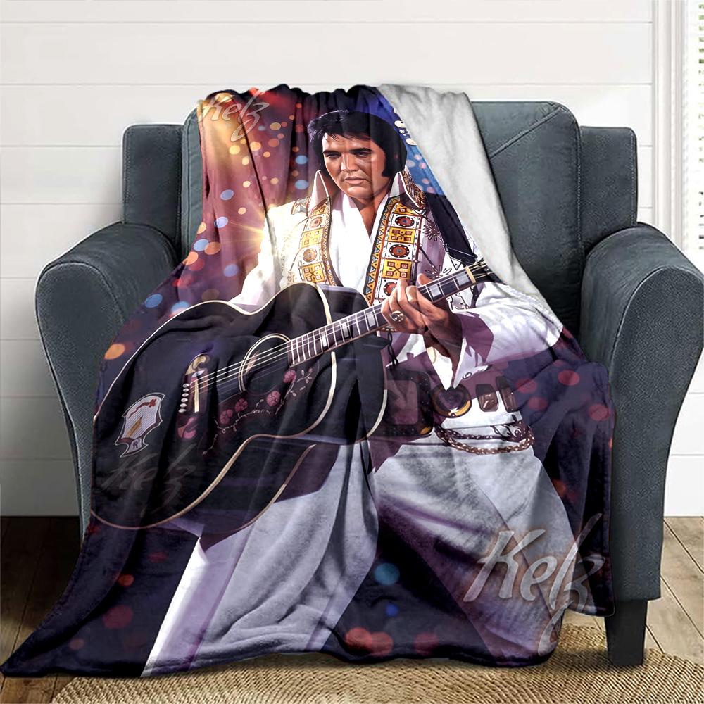 Elvis Presley Personalisierte Textdecke Leichte Anpassbare Decke Langlebiger Komfort Überwurf Für Bett Wohnzimmer Heimdekoration Büro