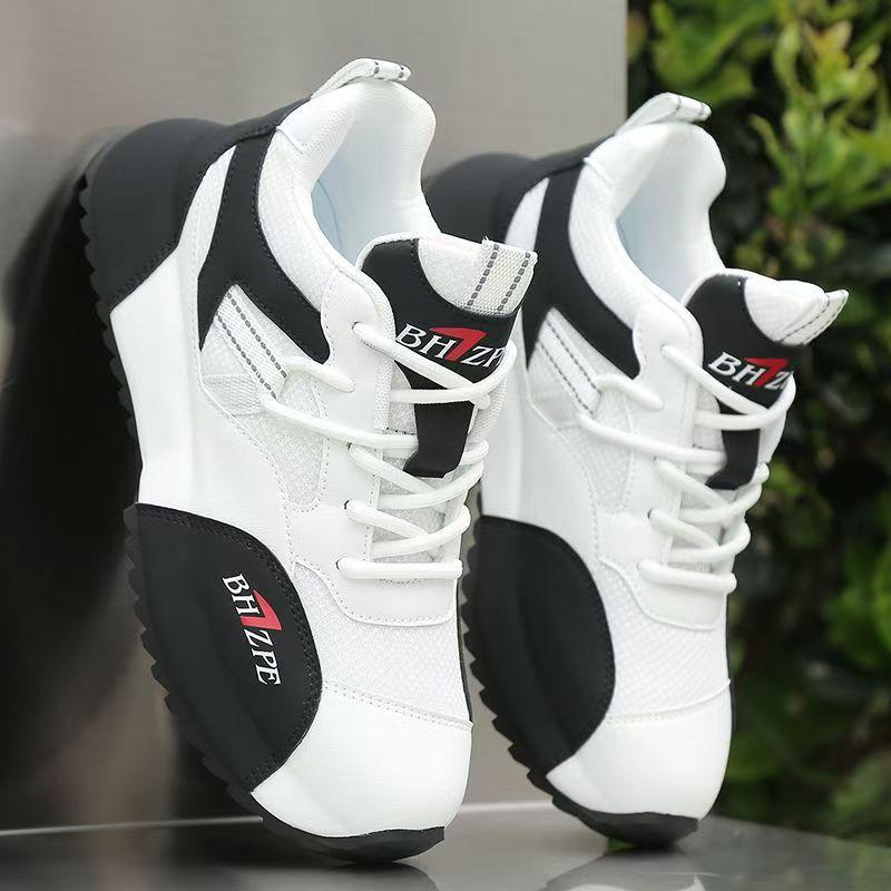 

Douyin men s shoes 2024 new trendy men s casual shoes handmade soled shoes inner height-increasing sports shoes 44