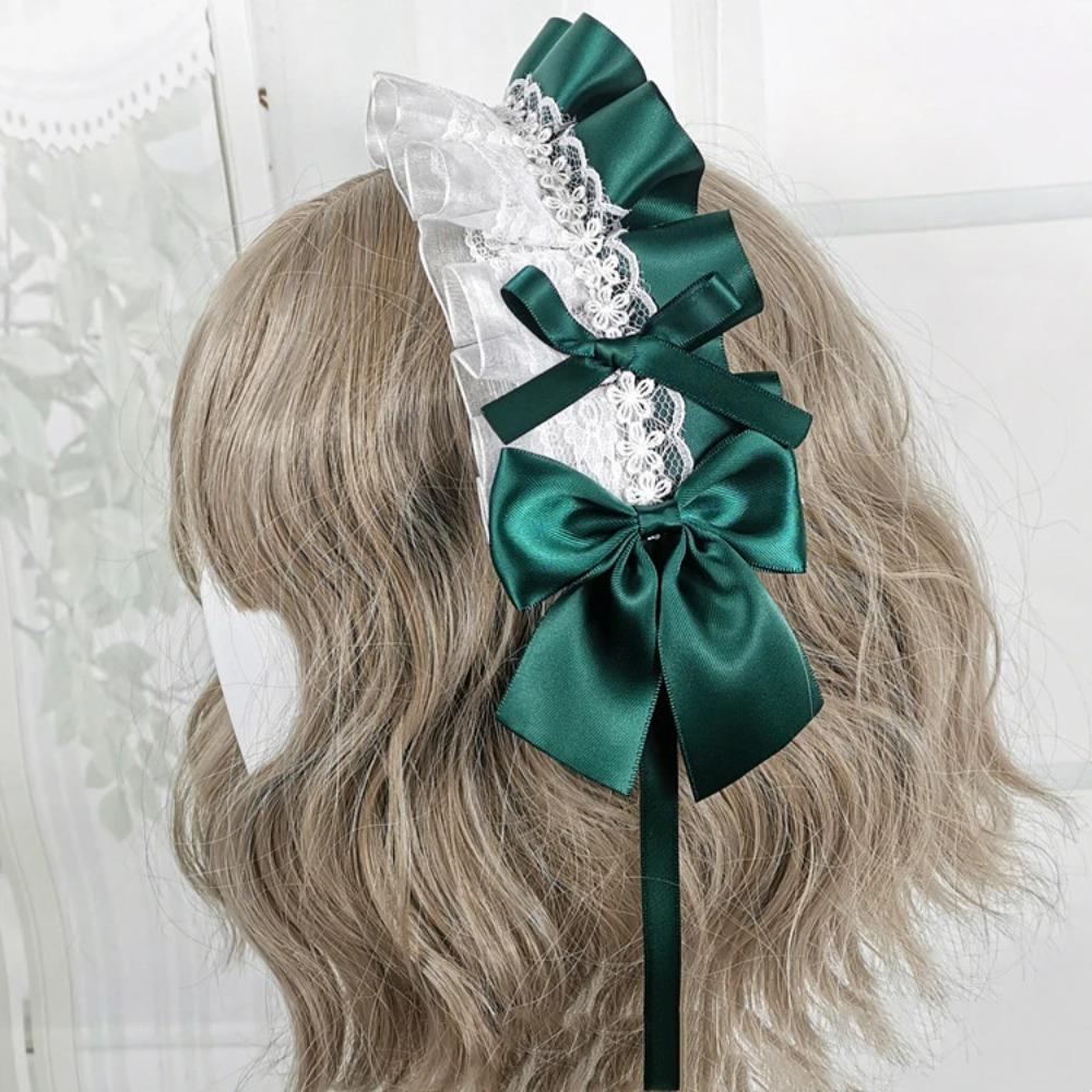Multi-colored Lace Headwear Bow Lolita Headband Lovely Cosplay Hair Hoop  Anime Convention