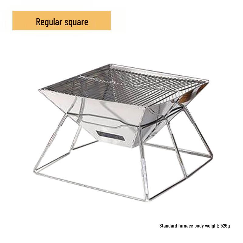 Foldable Portable Charcoal BBQ Grill for Outdoor Camping and Picnics