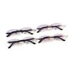Cross-border New Retro Metal Rimless Rectangular Anti-blue Light Glasses for Men and Women Business Myopia Frame Glasses