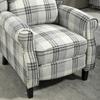 160 Degrees Reclining Armchair, with Footrest - Grey