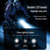 Multifunctional USB Rechargeable Solar Bicycle Headlight & Speaker