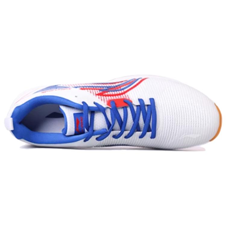 Li-Ning Synthetic Leather TPU Comfortable Trendy Non-Slip Wear-Resistant Low-Top Training Shoes Men sneaker White Blue Red AVQS003-1