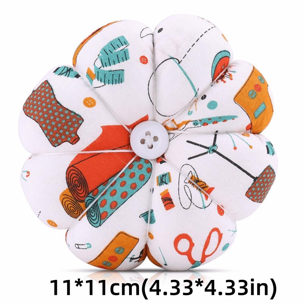 Pumpkin Wrist Pin Pad Elastic Wrist Strap Sewing Needle Pad Cute Pin Cushion  DIY Crafts