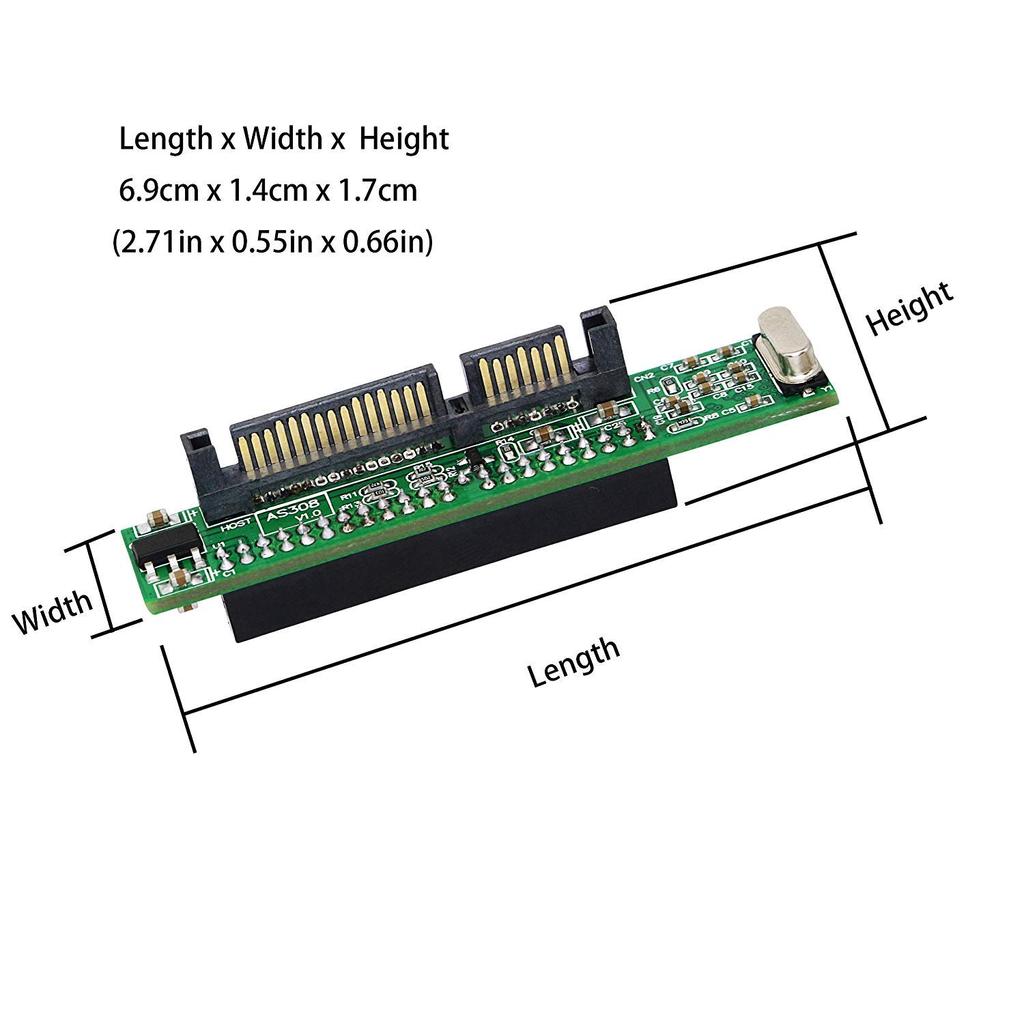 SinLoon PCB Board SATA Male to IDE Female Conversion Adapter for and Mac Computers SATA HDD Conversion Optical Drive to IDE Male to IDE SATA-IDE