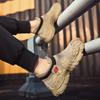 Men's Shoes Breathable Mesh New Flying Woven Casual Shoes Thick Sole One Pedal Lazy Sports Casual Shoes