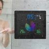 TS-WP10 Color Screen Alarm Clock Temperature Humidity Display Waterproof Bathroom Clock with Suction Cup
