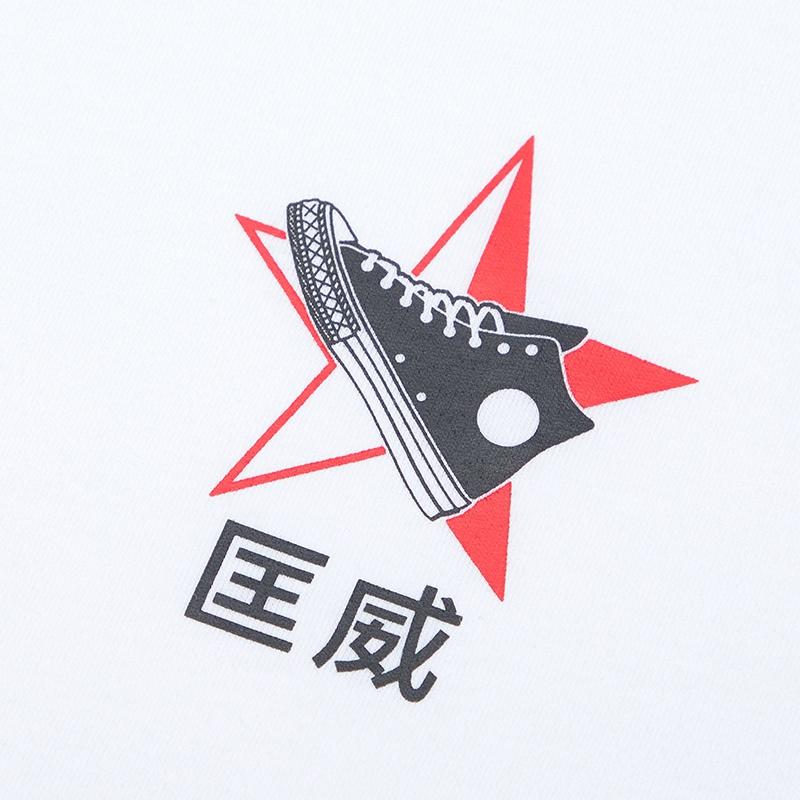 Men's Converse Pattern Sports Short Sleeve White 10018488-A01