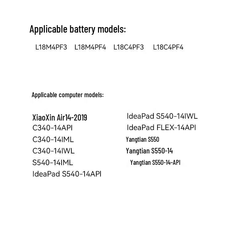 Llano Replacement Laptop Battery for Lenovo XiaoXin Air14-2019