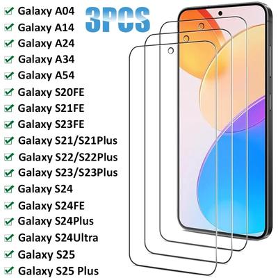 3 PEZZI Vetro Temperato Per Samsung Galaxy S24 Ultra S23 S22 S21 Plus S20FE S25 Plus Pellicola Protettiva