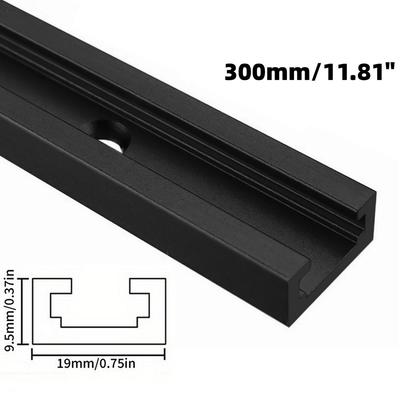 1pc 300-600mmWoodworkTSlot Track 19 Type Aluminium Alloy T-Track T-Slot Miter Jig Tools Quick Fixtures For Woodworking Router