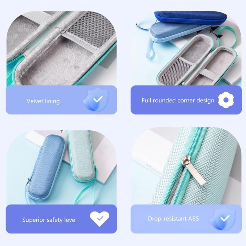 Reisebürstenhalter Praktische Federtasche Federmäppchen Make-up-Pinsel-Etui Tragbare Kosmetiktasche Stifteetui Schulbedarf