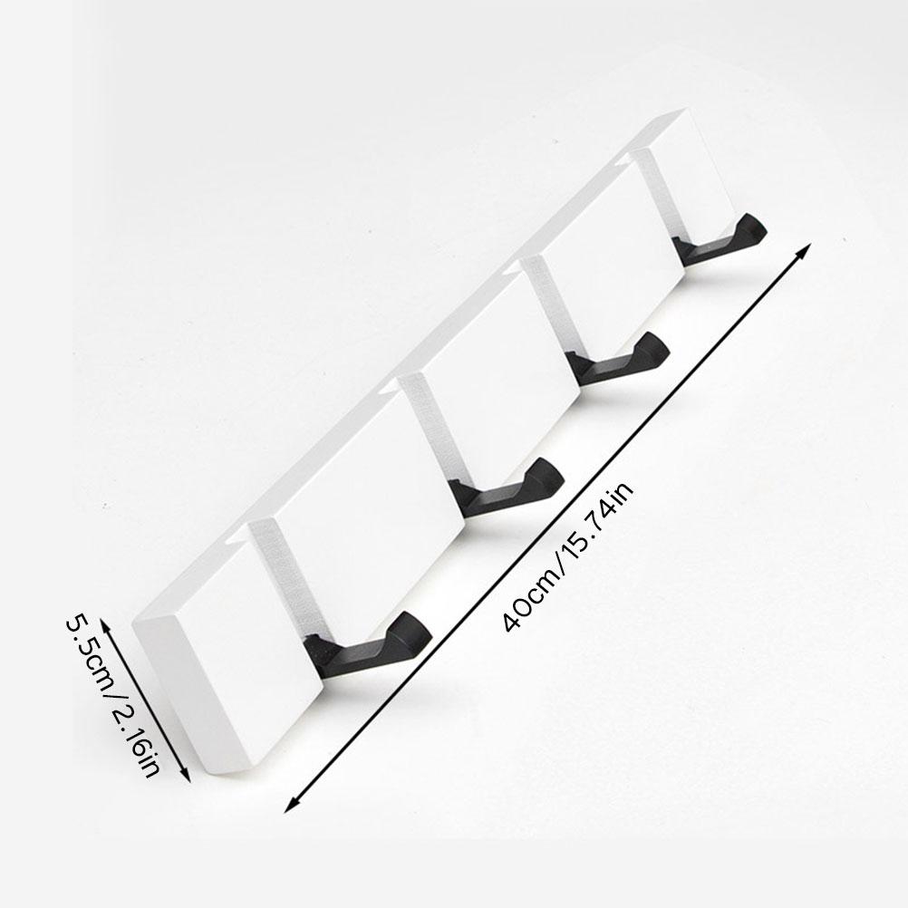 Drewniany Haczyk na Ubrania Podwójny Sposób Montażu Składany Haczyk na Drzwi Ścianę