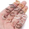 10pcs/Lot Copper U Shape French Earring Hooks for Jewelry Making Earring Clips Clasps Lever Back Open Loop Setting DIY Earrings