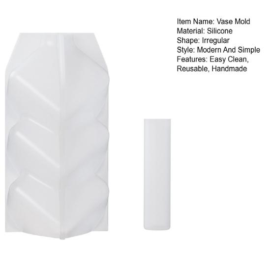 1 Set DIY Blumenvase Silikonform Handgefertigt Stapelwürfel Dekorative Vase Epoxidharz Gießform Vasen Basteln Gips Zementform