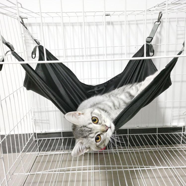 Hanging Cat Hammock, Pet Hammock For Cage, Adjustable Cat Bed Two Sides Comfortable/waterproof Resting Sleepy Pad For Cats Small