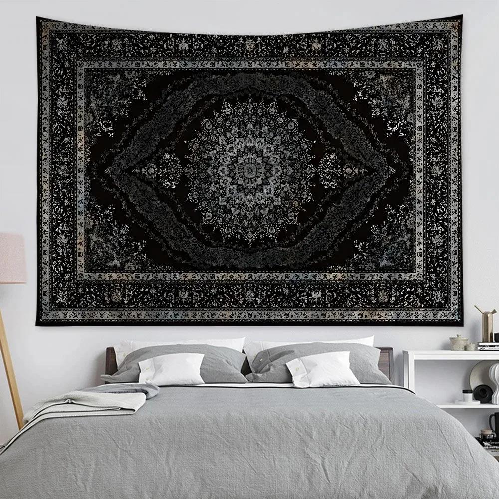 

VIKAMA Vintage Persian Pattern Tapestry Bohemian Style Living Room Hallway Bedroom Wall Decoration Backdrop 74x94cm(29x37in)
