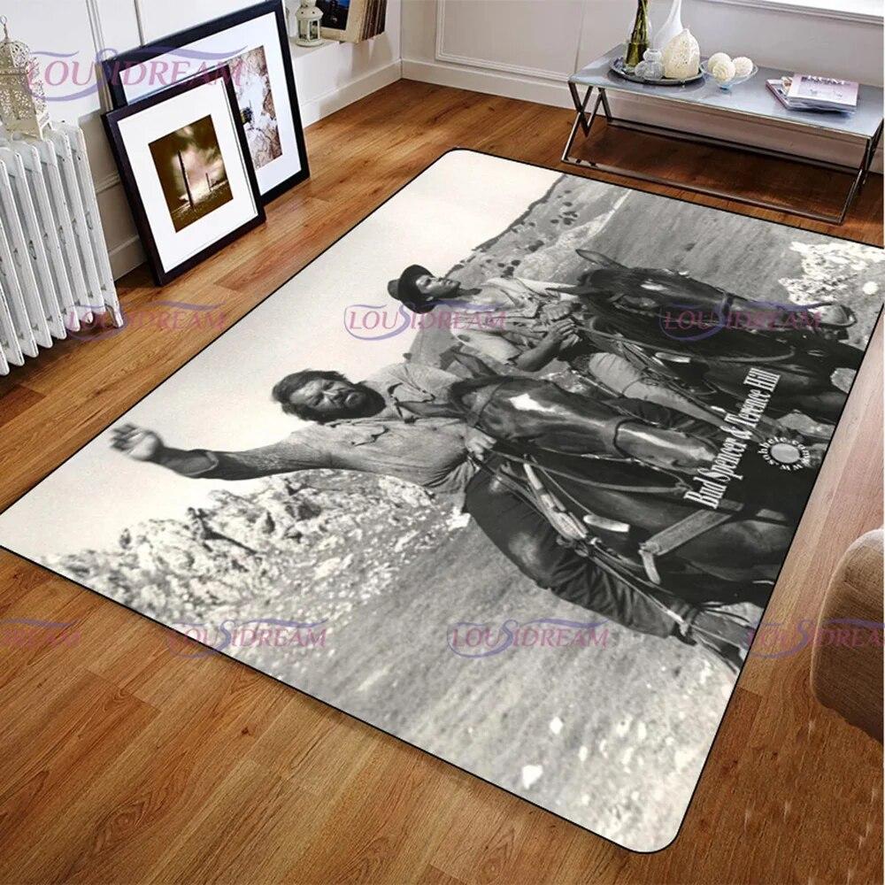 

Креативна класична гра Бад Спенсер і Теренс Хілл Килимки Килимок для вітальні Спальня Домашній декоративний нековзкий килимок 60cm x 90cm