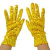 Adult Sparkling Glitter Stage Gloves Night Dance Performance Sequins Short Gloves Costume Cosplay Accessories