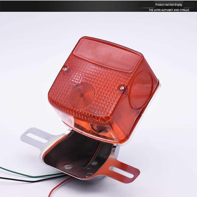 Haojue GN125 Motorcycle Taillight Assembly and Rear Carrier