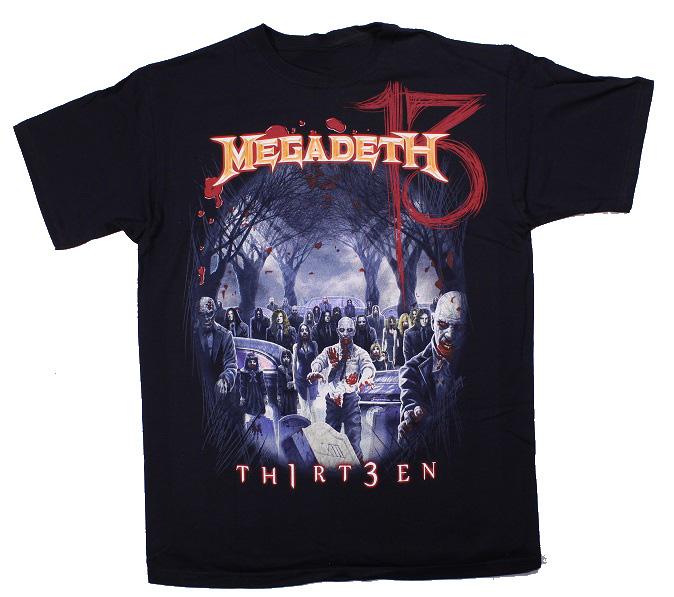Vic Head Grid Megadeth Band TShirt Cotton Graphic Tee Unisex Unisex Summer Streetwear
