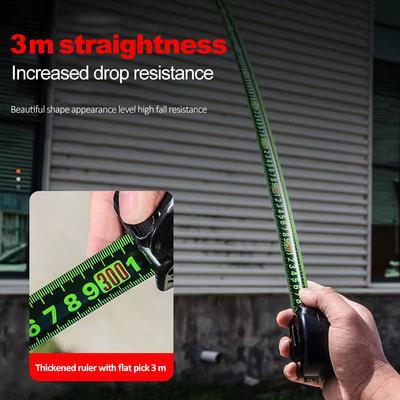 Portable High-precision Measuring Tape Self Locking Steel Tape Measure Fluorescent Ruler Tape Household Measuring Tools