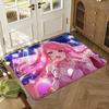Classic Anime S-Sakura Miko Girl Floor Mat Soft Thickened Absorbent Non-Slip Bedroom Living Room Door Mat Home Flannel Rugs