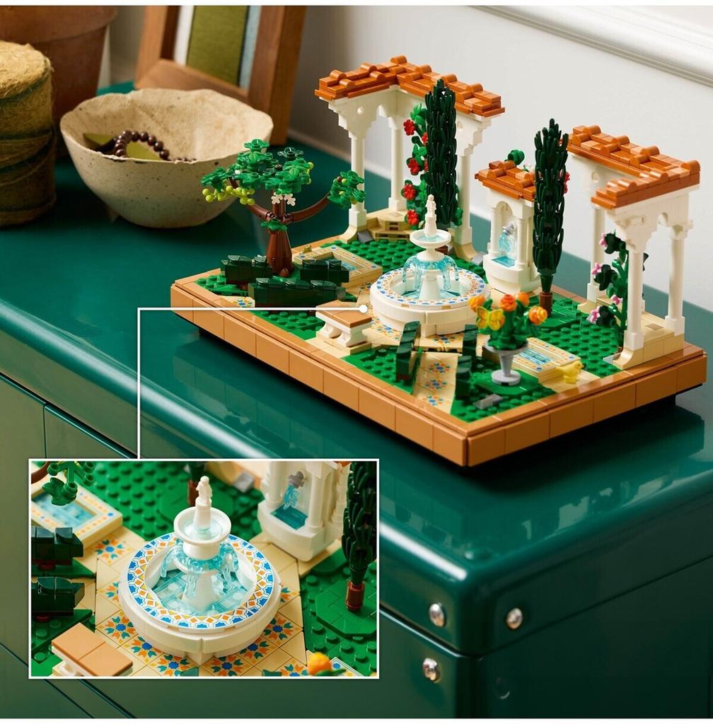 LEGO конструктор Конструктор Icons – Сад с фонтаном (10359)