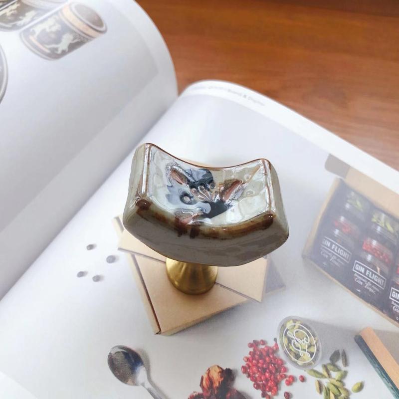 Ceramic Door Handles French Vintage Furniture Handle Cupboard Kithen Cabinet Wardrobe Drawer Closet Pulls Diy Decor